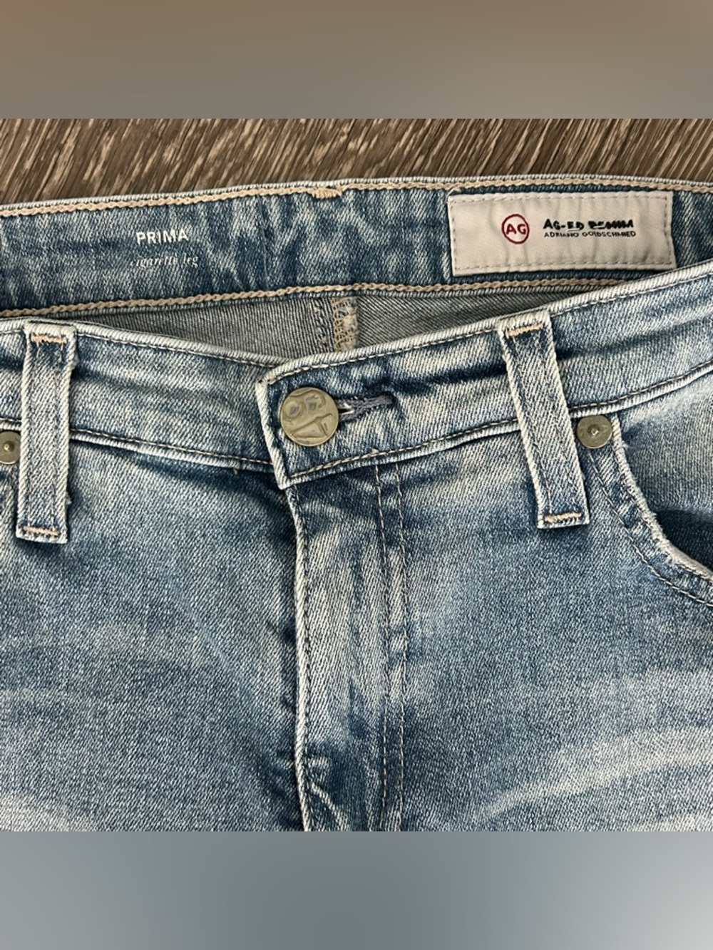 AG Adriano Goldschmied Prima Cigarette Leg Skinny Blue Jeans Womens 30 Mid Rise - Picture 4 of 12